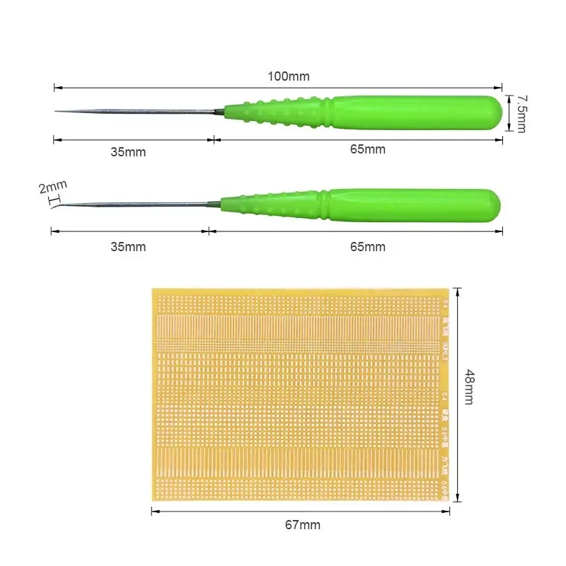 BST-66 3IN1 JUMP WIIE Patching Tools Soldering Lugs with Precision Needle Probes Phones IC Pad Touch BGA PCB Rework Tool