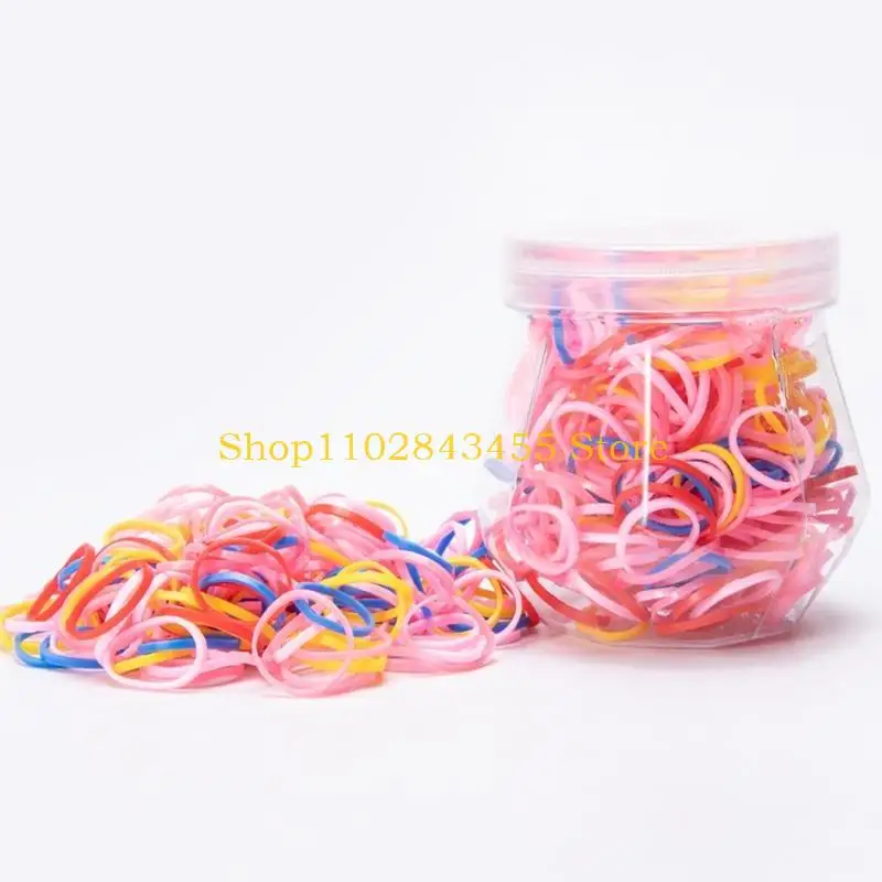 

49MC Disposable Elastic Hair Ropes Soft Ponytail Holder Rubber Mini Hair Scrunchie DIY Hair Style Tool for Girls Infants