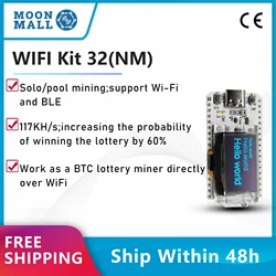 Nerd Miner V2 Pro USB High Performance 117KH Heltec LoRa 32 Solo Lottery Miner Win BTC with Low Power Consumption WiFi Connect