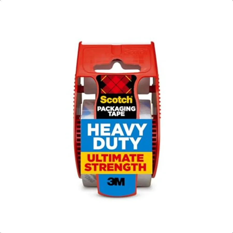

Heavy Duty Shipping Packaging Tape 1.88 x 27.7 yd Great for Packing Shipping Moving Clear 1 Dispensered Roll 142L