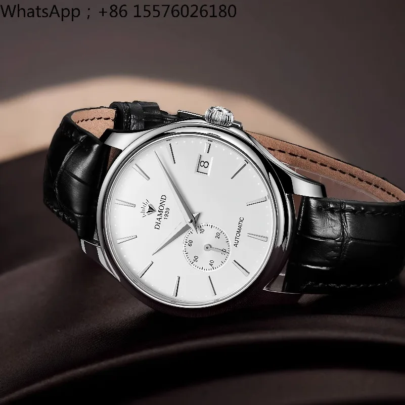 Men's Business and Leisure Ultra-thin Mechanical Watch, Pearl Tuo Movement, Boys' Watch Transparent Mechanical Watch