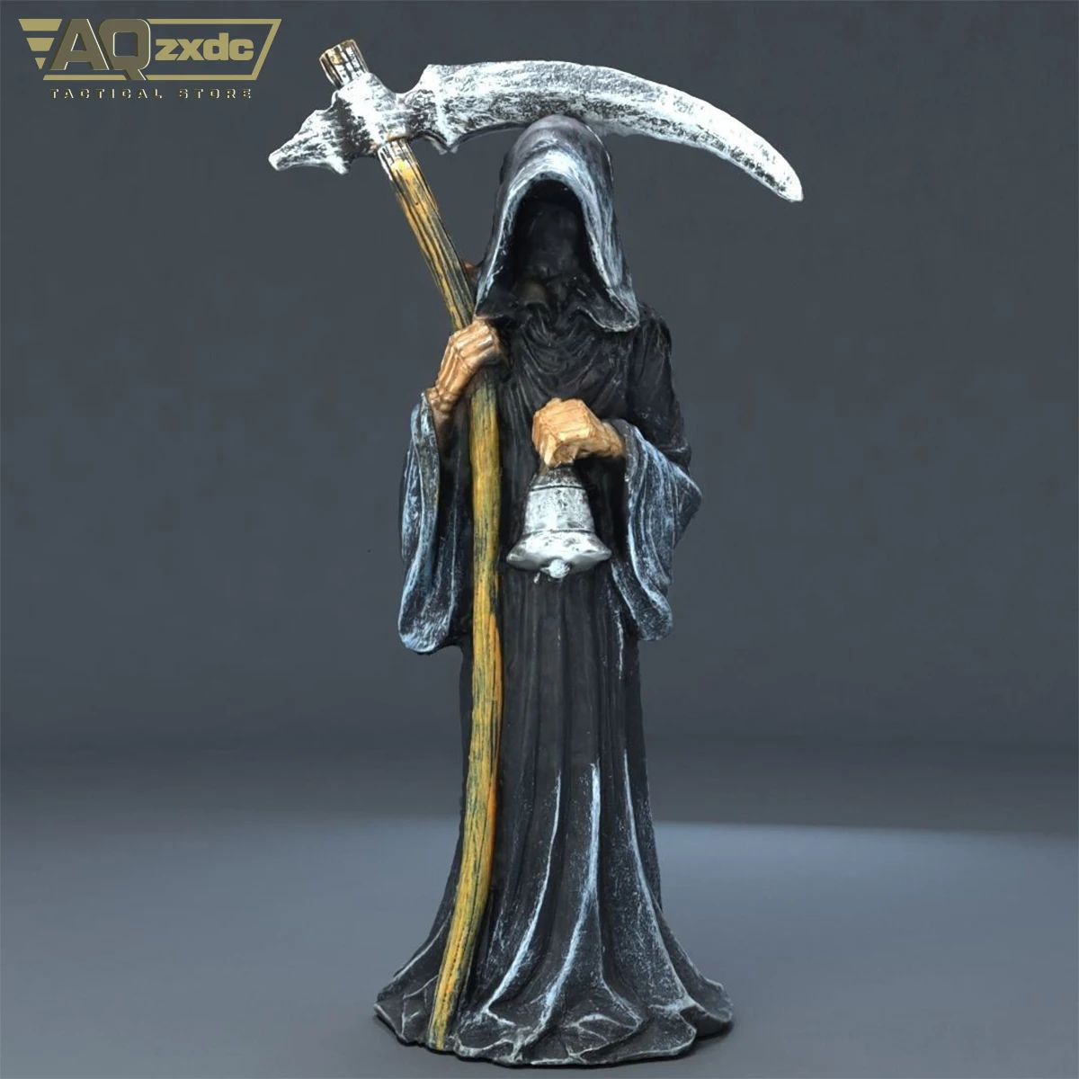 

6.69 Inch Religious Holy Death Statue, Santa Muerte Figurine, Grim Reaper Statue with Scythe Halloween Decoration home sculpture