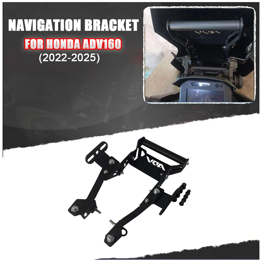 

For HONDA ADV160 Adv 160 2022-2025 ADV-160 Motorcycle Windshield Forward Moving Bracket Adjustable Navigation Holder Accessories