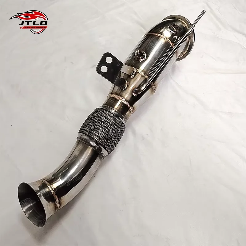 JTLD 304 Stainless Steel Mirror Polished 1.5mm Thick Universal Exhaust Downpipes for BMW B58 G06