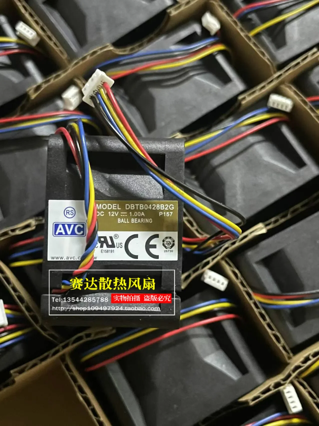 JFG For AVC 4028 12V 1.00A DBTB0428B2G 4 Lines Wire Large Air Volume Server Cooling Fan 40*40*28mm