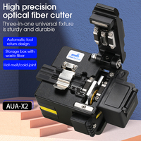 COMPTYCO AUA-X2 High Precision Fiber Cleaver With Waste Fiber Box,FTTH Fiber Optic Cold Connection Hot Melt Cable Cutter Tool