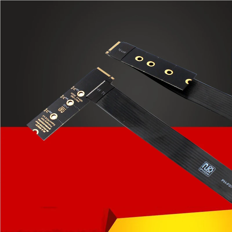 Podwójny protokół PCIE4.0 M.2 M Key NVME Kabel przedłużający Karta Riser SSD Adapter do 2230 2242 2260 2280 M.2 PCI-e / M2 NGFF SATA SSD