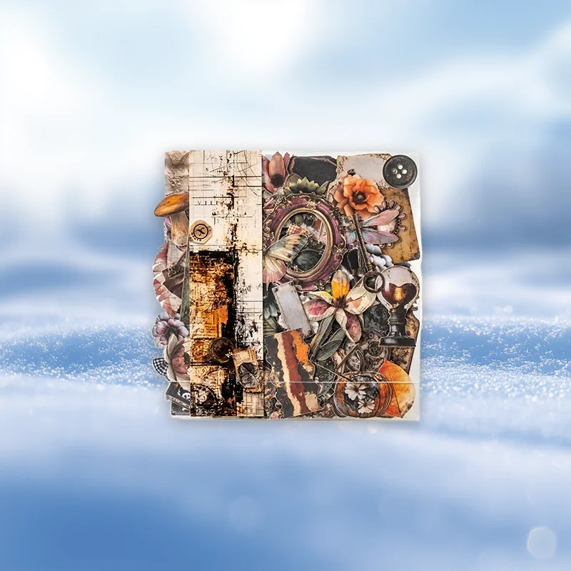 

100 листов, винтажные детские наклейки, принадлежности в стиле ретро, дизайн старых предметов, канцелярские принадлежности, твердая бумага для карточек для школы и поделок своими руками