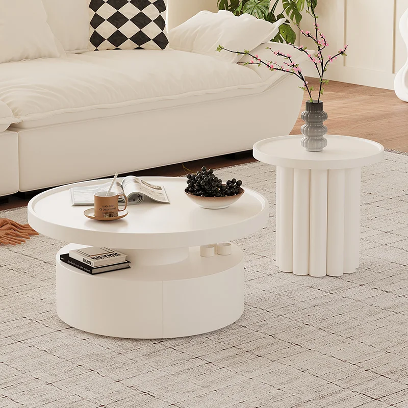 

For Designer Nordic Coffee Table Space Saving Luxury Living Room Decor Side Table Modern Aesthetic Mesa Centro Salon Furniture