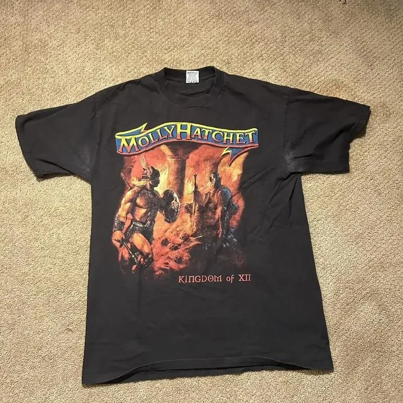 Reprint 90S Molly Hatchet T Shirt Rock Band Tee Nh16512