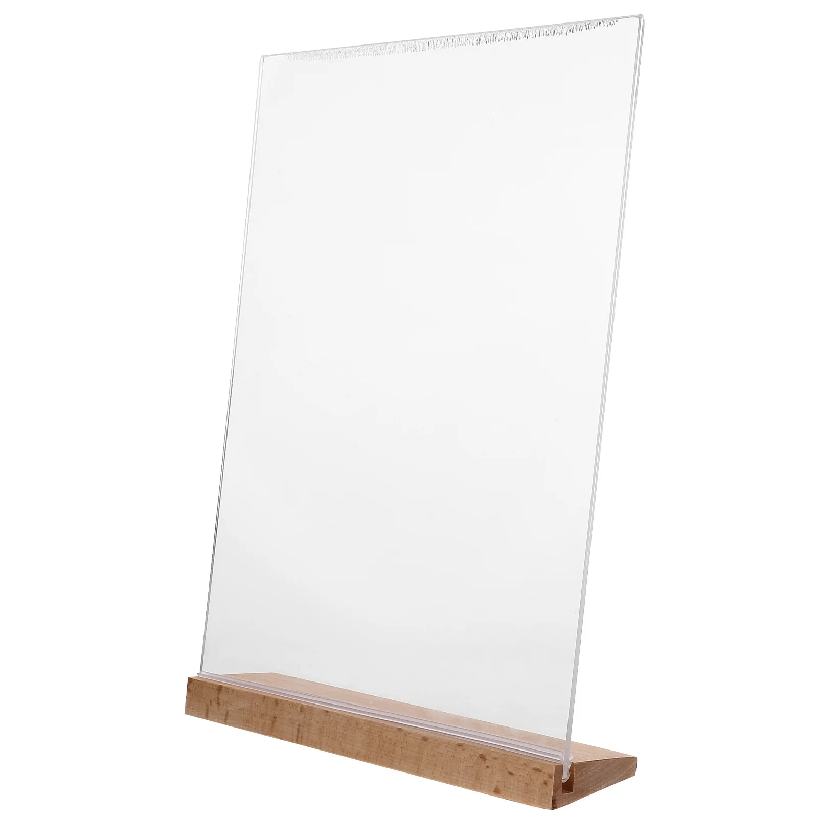 

Clear Acrylic Display Stand For Menus Posters Signage Desktop Table Top Holder Durable Plastic Rack For Restaurants Cafes