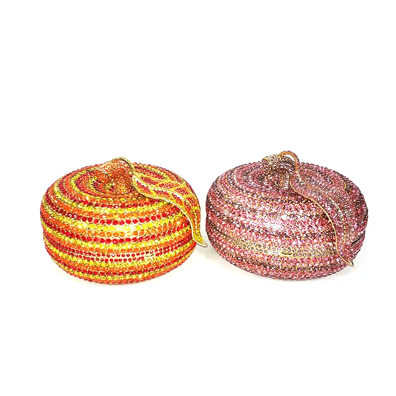 

Elegant women accessories beautiful diamonds luxury clutches funny fruit crystal purses Bridal wedding party purses