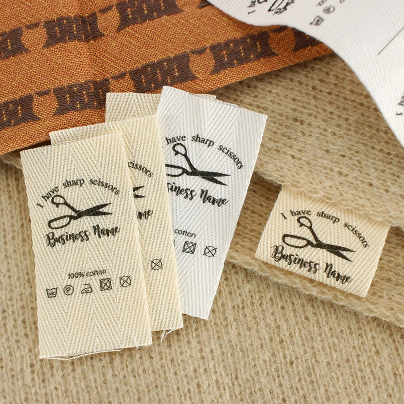 

Custom Sewing Tags,Custom Labels, Sewing Tags,Sew Twill Label,Sew Accessori, Ribbon Label,Labels for Clothes, 30*60mm(xw3537)