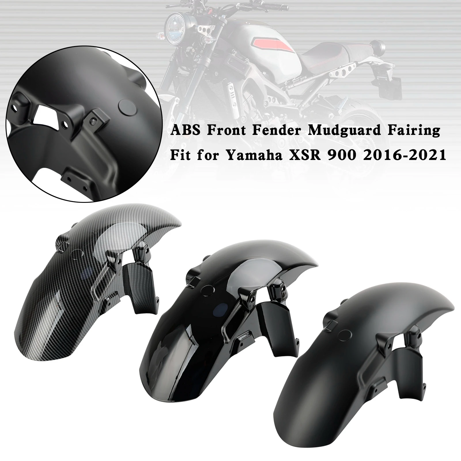 Topteng ABS plastic Front Fender Mudguard Fairing For Yamaha XSR 900 2016 2017 2018 2019 2020 2021