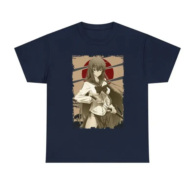 Unisex Highschool of the Dead Saeko Busujima Anime Woman T-Shirt, Manga Shirt