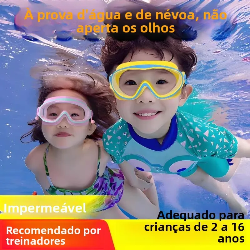 Oculos-de-natacao-para-criancas-com-alta-definicao-grande-lente-touca-de-mergulho-Oculos-de-protecao-para-bebes-impermeav