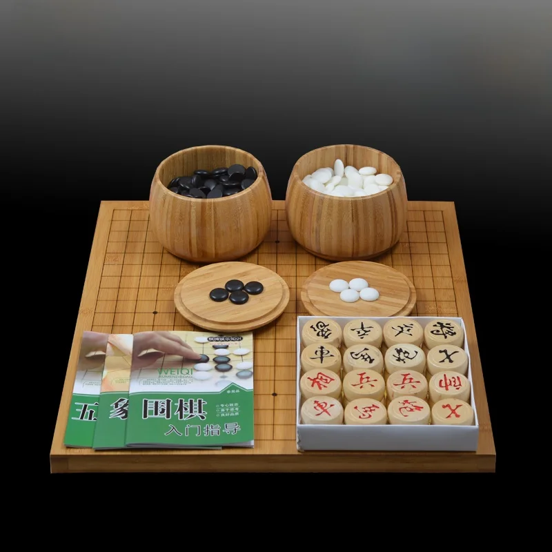 liu-チェスセット-模造翡翠囲碁チェス-子供用トレーニングチェス-競技やレジャー用-大人用竹製チェスボード