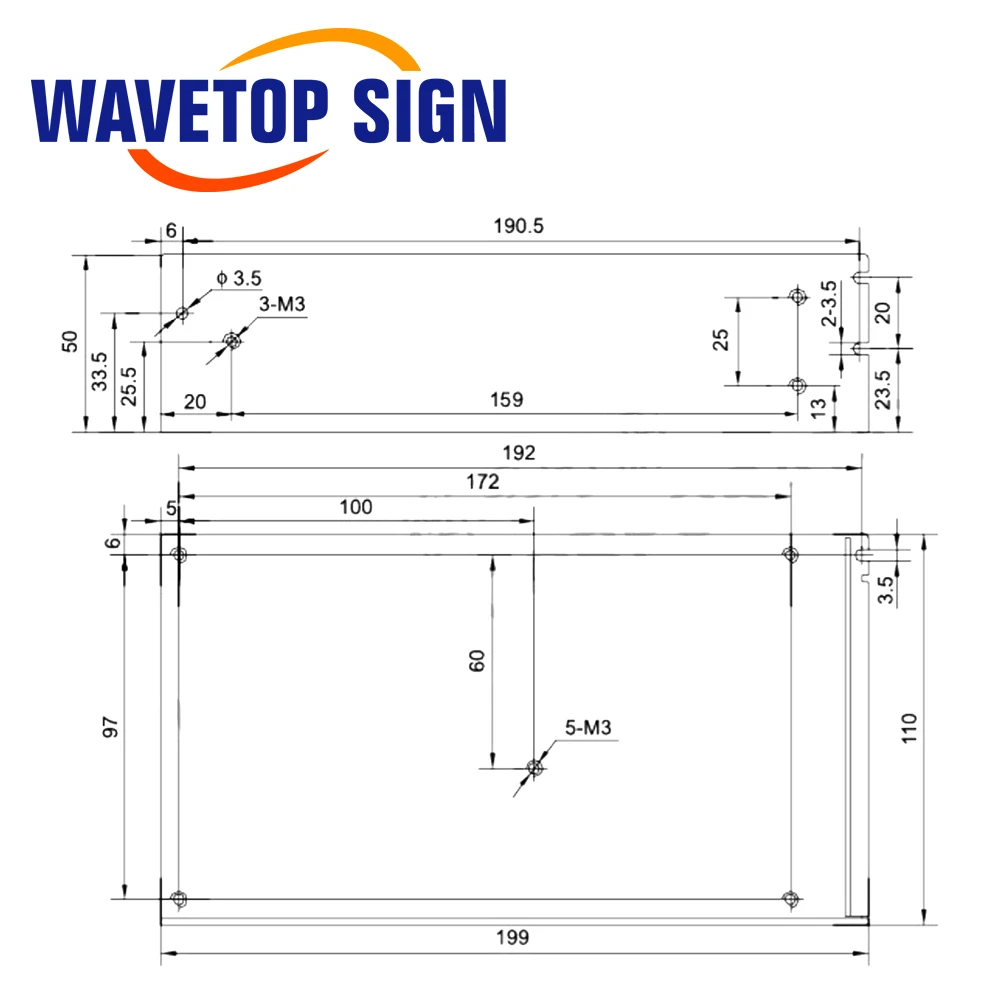 WaveTopSign HF240W-SF-24 Switch Power Supply 110/220VAC to DC24V 10A for Industrial Control / LED / Monitoring and Medical