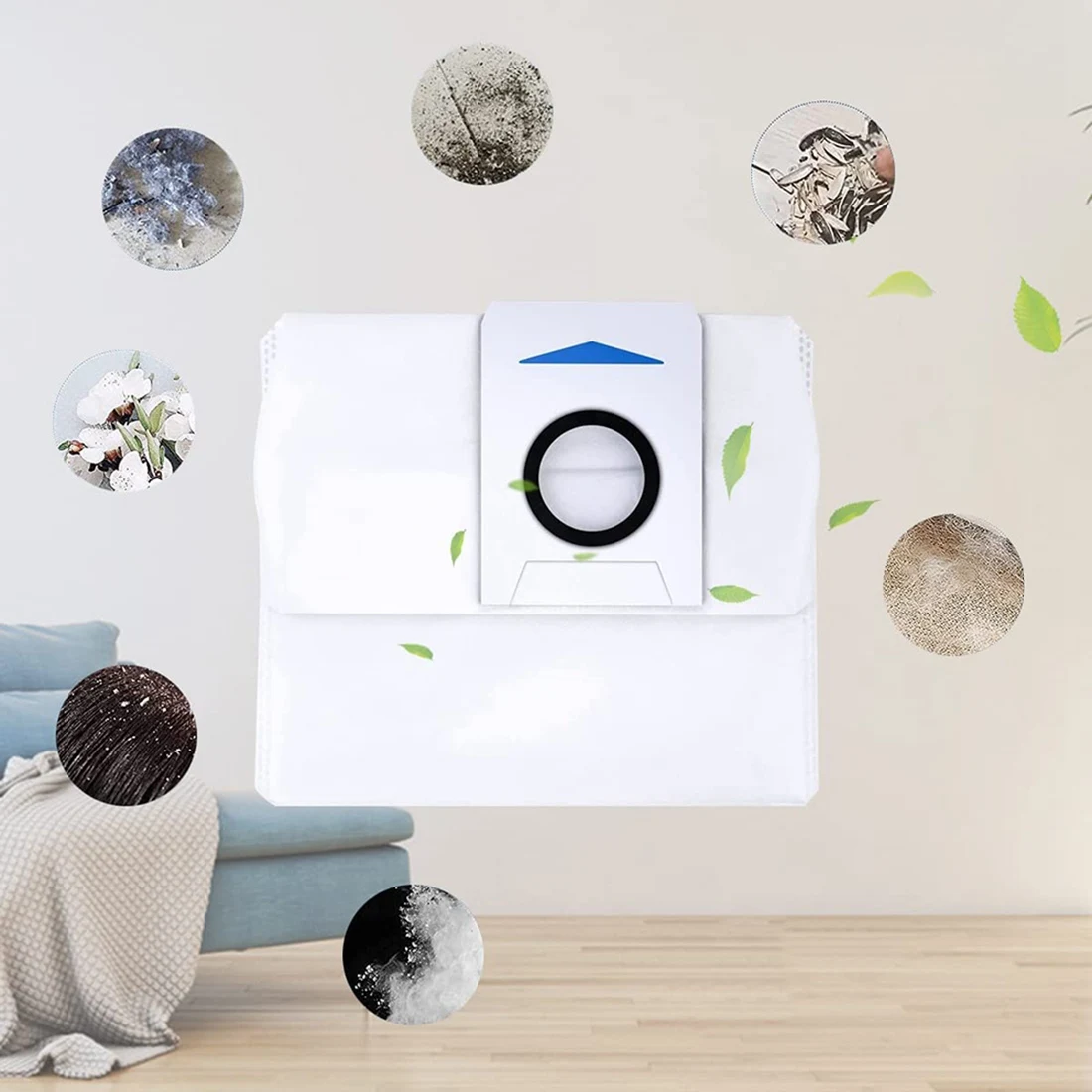

AB11-6 шт. мешков для сбора пыли для ECOVACS DEEBOT X1 Omni Auto-Empy Station, сменные мешки емкостью 3 л для ECOVACS Omni X1/X1 Plus