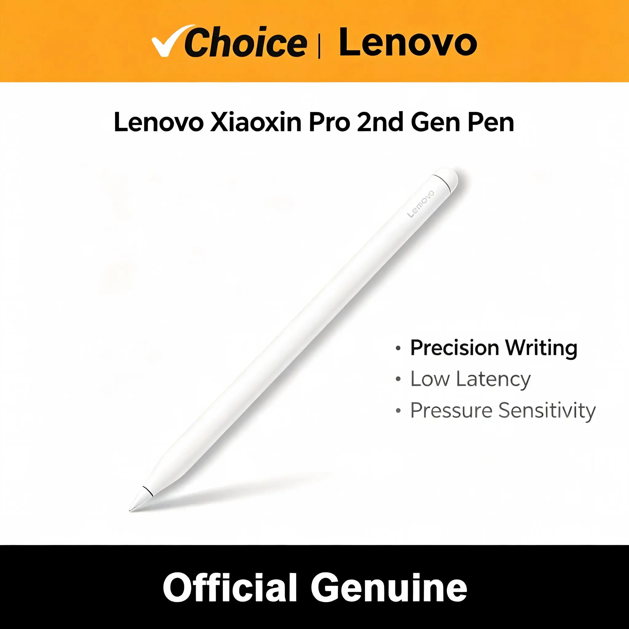 Original Lenovo Stylus Pro 2nd Ultra-low Latency Sensitive Pressure Sensing Compatibility Xiaoxin Pad Pro 13/Pad GT 13