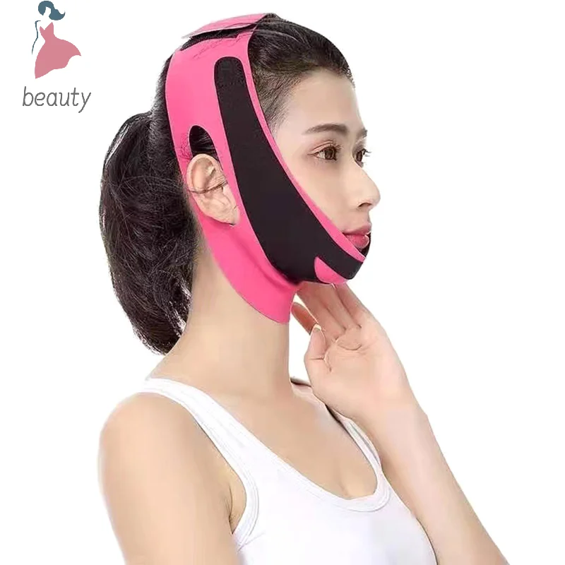 

Elastic Face Slimming Bandage V Line Face Shaper Women Chin Cheek Lift Up Belt Facial Massage Strap Face Skin Care Beauty Tools