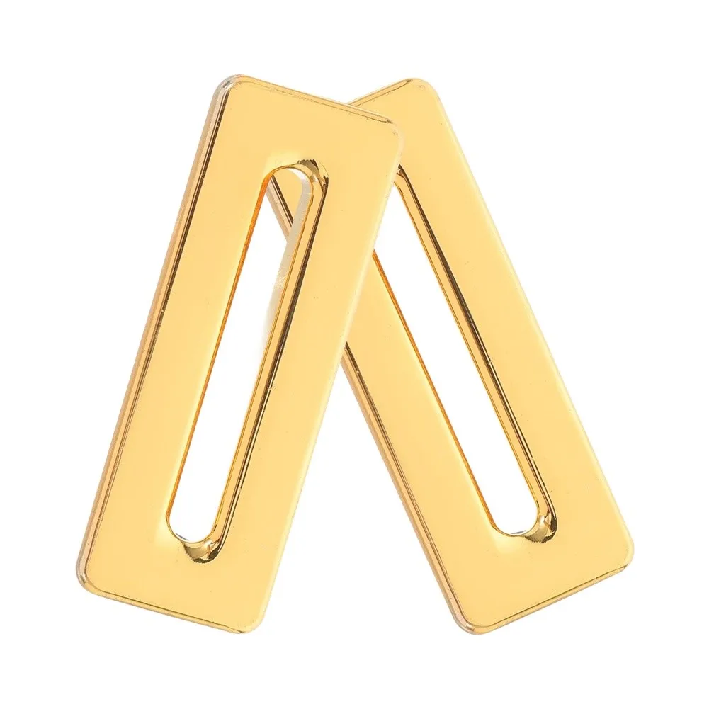 2x Rectangular For Basin Overflow Covers Made of Solid Brass for Sink Overflow Drain Protection in Bathrooms and Kitchens