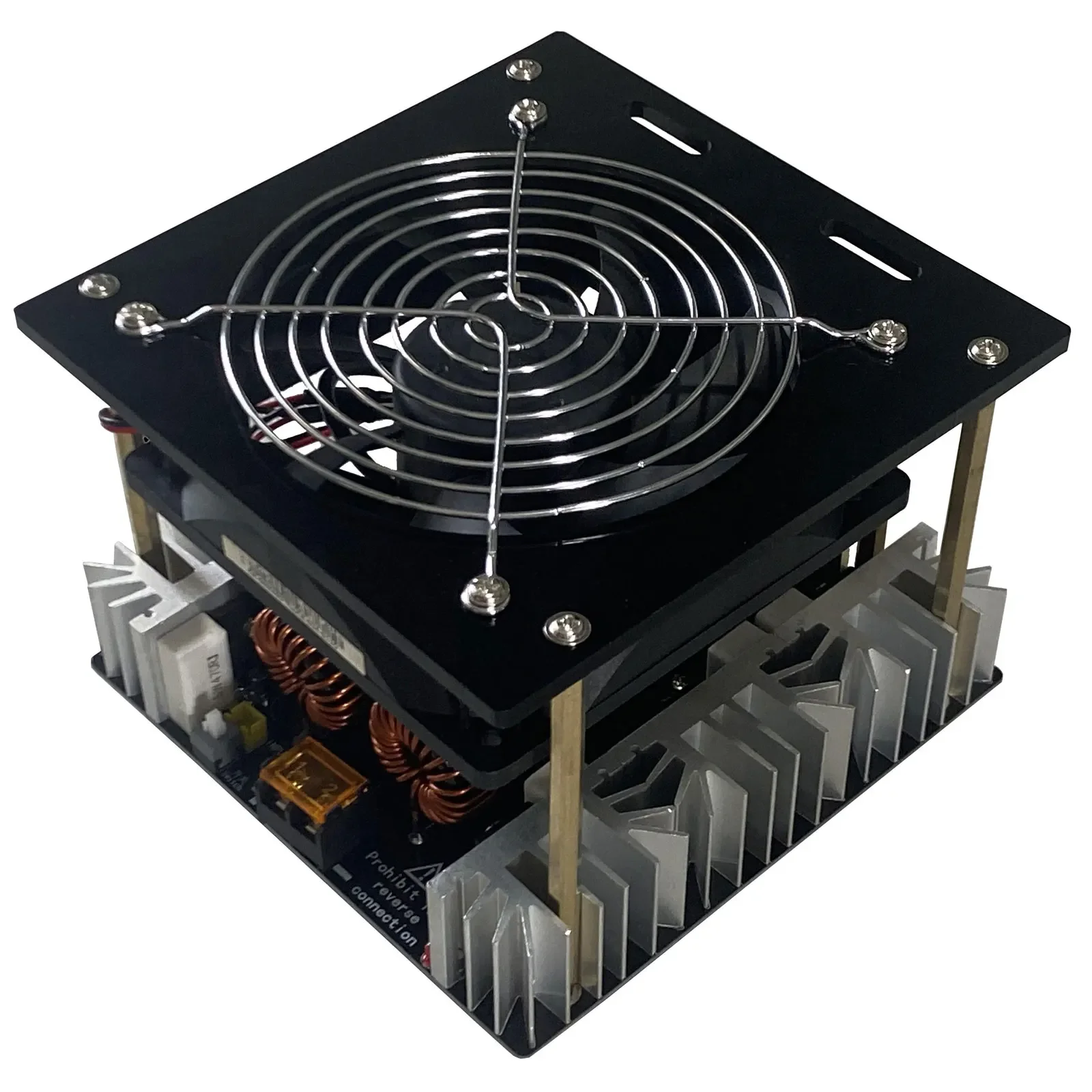 220V 3000W ZVS High Frequency Induction Heater with 70ML Graphite Crucible and DC48V 50A Power Supply