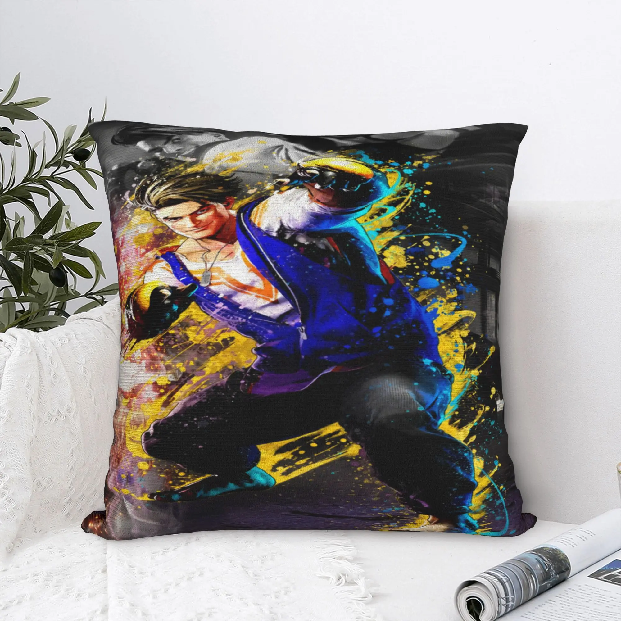 Sofa Decorations  Streets Fighters Pillowcases Merch  Pillow Covers Square Multi Size