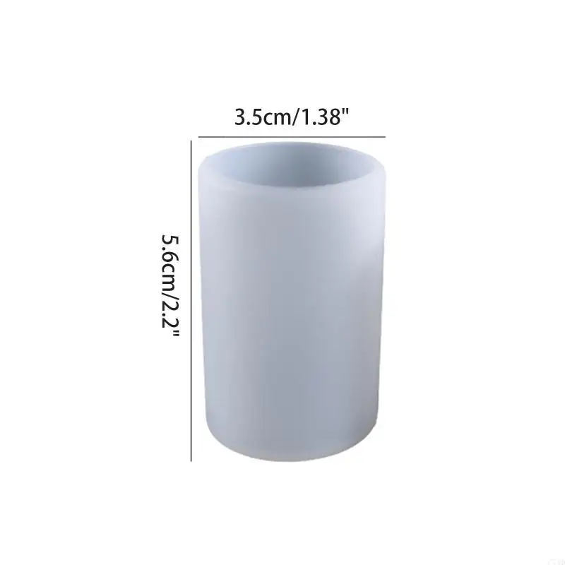 Handmade Cylinder Pillar UV Crystal Epoxy Resin Mold Plaster Silicone Mould DIY Crafts Wax Soap Mold