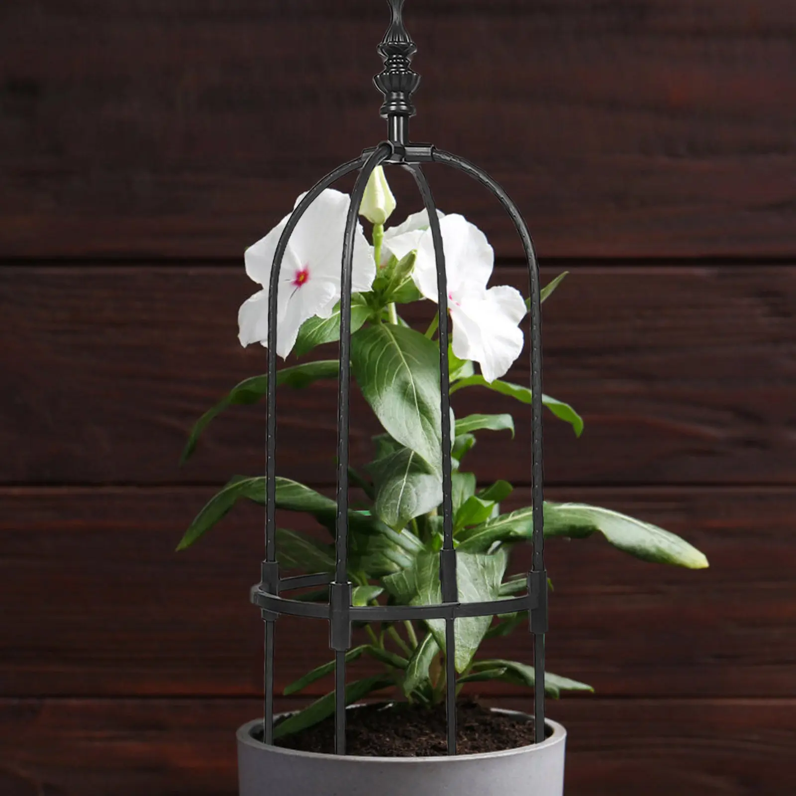 

Садовая опора для вьющихся растений - U-образная металлическая каркасная конструкция - Устойчивая к погодным условиям стальная подставка для томатов, гороха, бобов