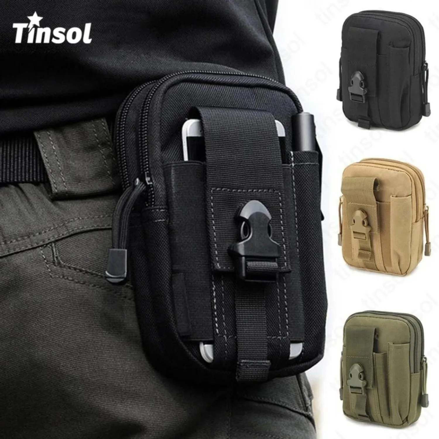 TINSOL Tactical Leg Bag Fanny Pack Men Camouflage Riding Locomotive Multifunctional Belt Leggings Bag Hanging Waist Bag Packs