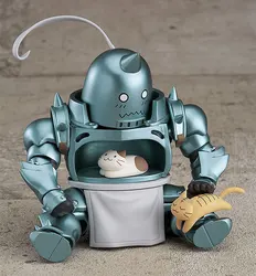Q version Fullmetal Alchemist Alphonse Elric 796 Action Figure Anime Doll Toy Desktop Ornament Kawaii cat In Retail Box