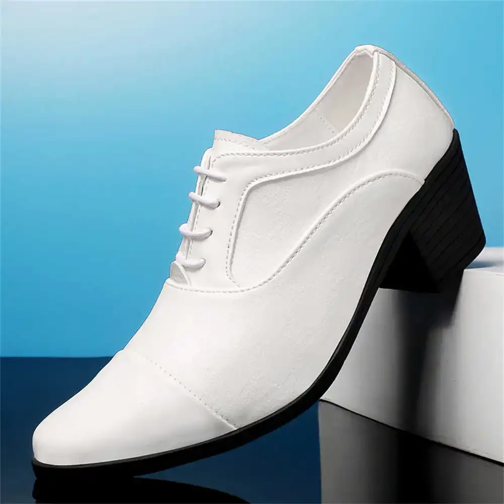 Aumentar la altura, zapatos elegantes de verano de talla grande para hombre, zapatos de vestir de tacón bajo, zapatillas deportivas para gimnasio, zapatillas deportivas Retro para vacaciones