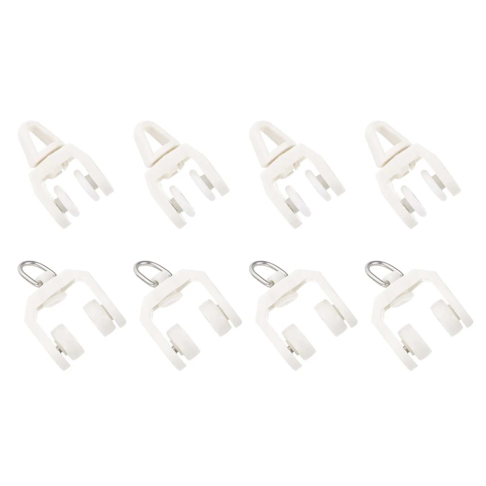 50Pcs Curtain Track Wheel Premium Material Noise Reduction Glider for Curtains Drapes Sheer Valances Shower Curtains Easy
