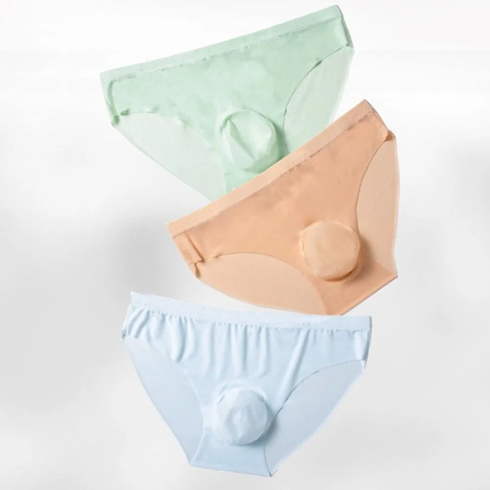 

Men Seamless UltraThin Brief Underwear Low Waist Underpants with Bulge Pouch Support Lightweight Breathable Fabric Comfort