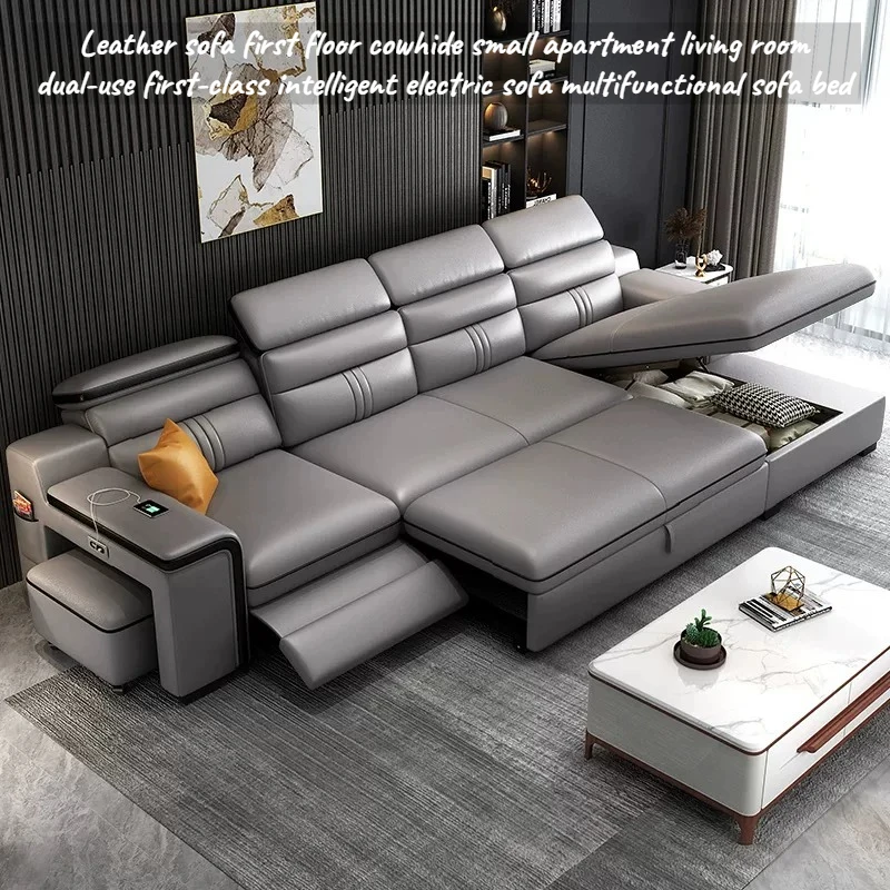 

Hotel European Style Sofa Bed Recliner Genuine Hoom Modern Home 6 Seater Sofa Bed Electric Theater Loveseat Lounge Furniture