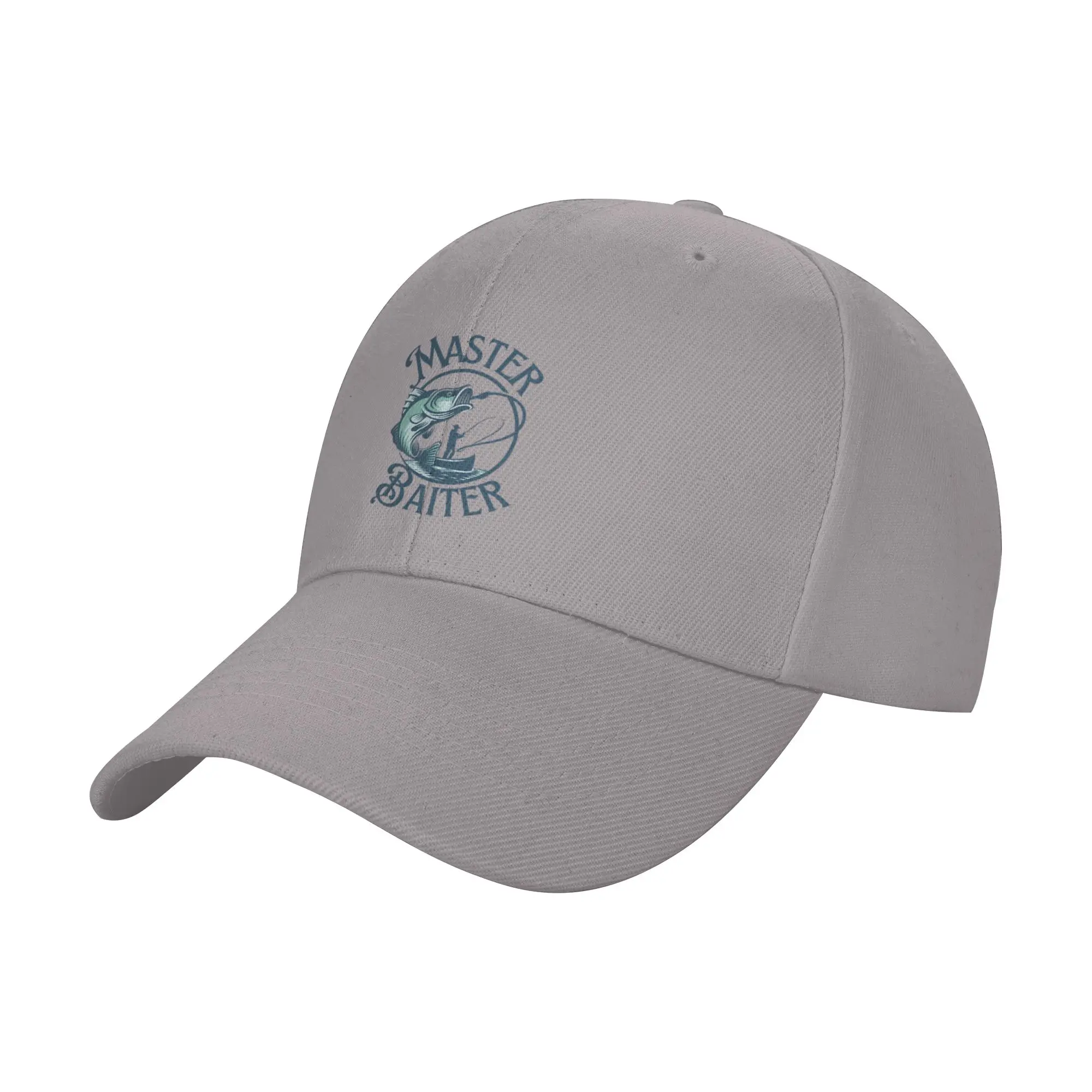 Hot Sale master baiter funny fishing design Baseball Cap  Comfortable Men's Hats  Sun Protection Travel Men's Hats