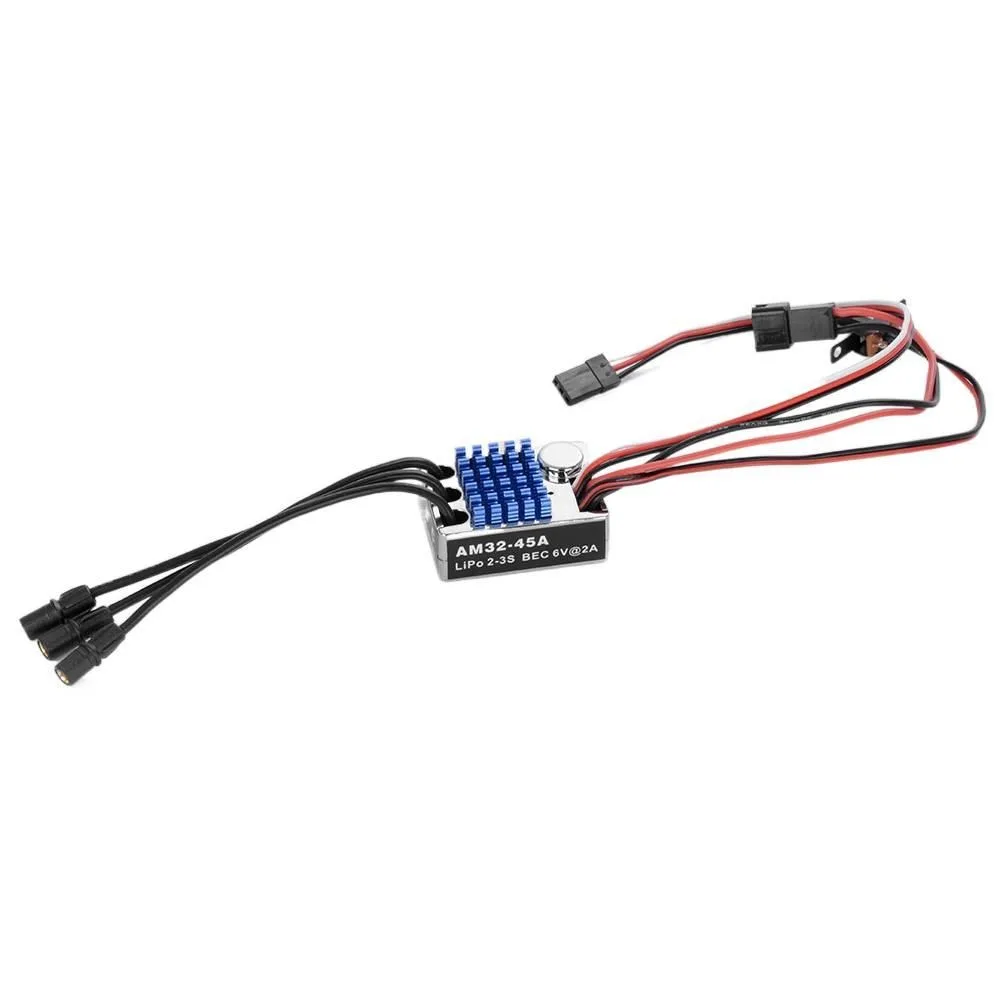 

Комплект электронного регулятора скорости двигателя внешнего ротора AM32-45A ESC для MN82 MN99S MN168 MN78, гусеничный автомобиль с дистанционным управлением