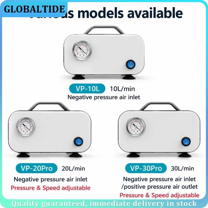 Oil-free Diaphragm Vacuum Pump Laboratory Filter Pump Portable Negative Pressure Pump Adjustable Pressure Lab