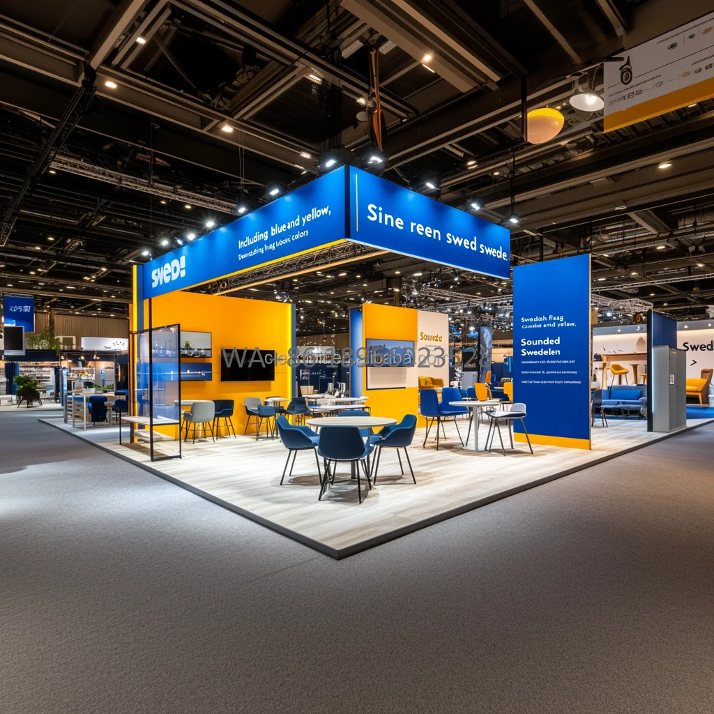 

20x30ft Кабины для торговых шоу на заказ Expo Display Ярковый стенд Модульная конструкция выставочного стенда для High Point Market