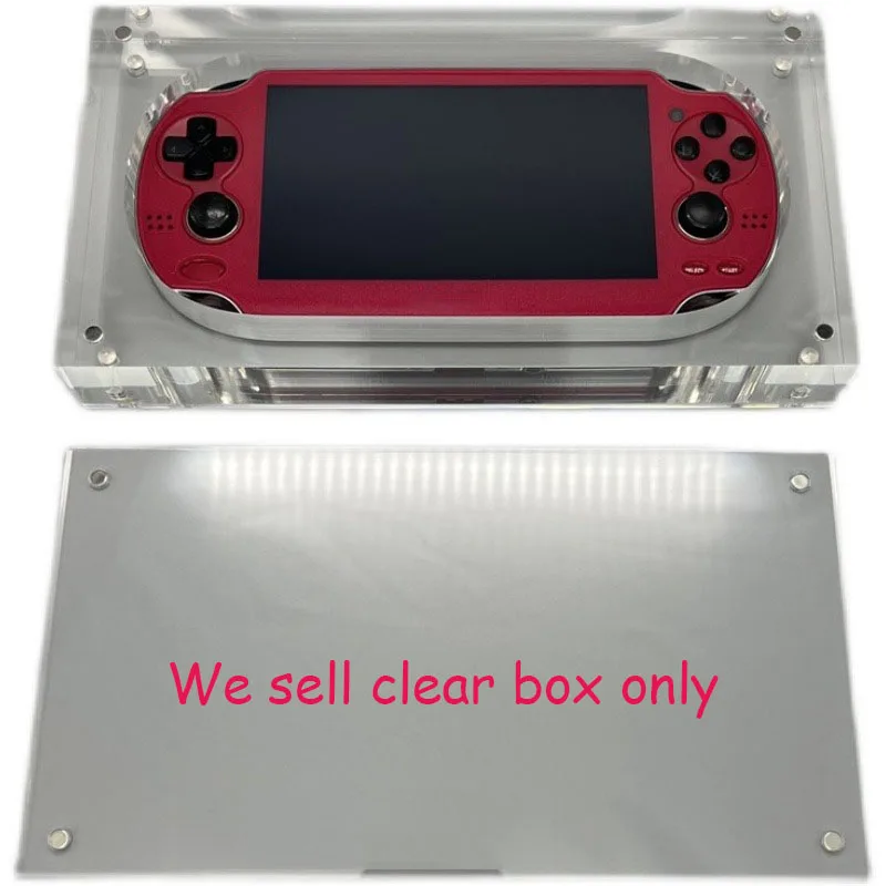 Clear Transparent Magnetic Acrylic box For PSV1000 Game Console Cover Shell Box Display Storage Stand game Accessories Replace