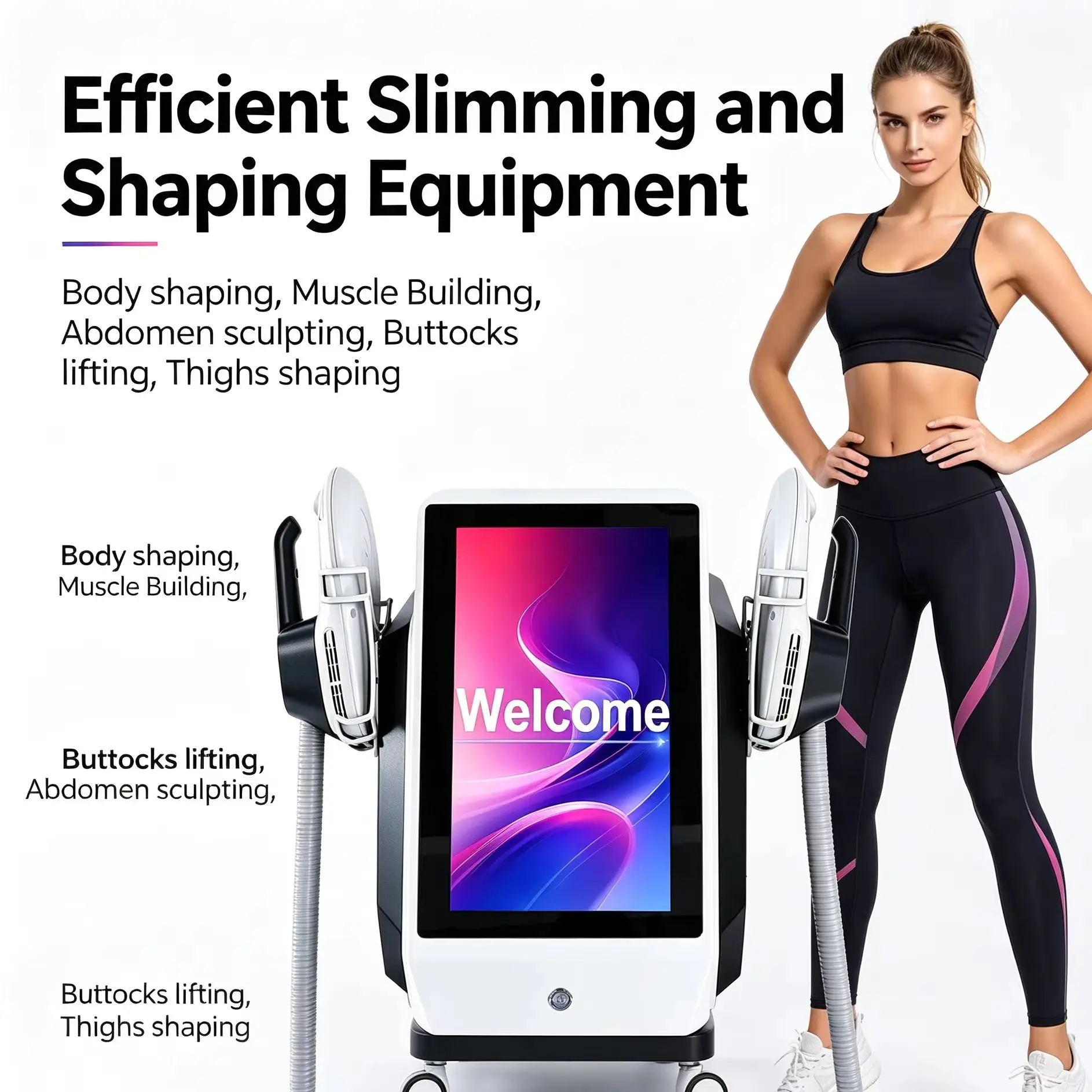 

2026 NEW Multi Function EMSnova 2 Handles Magnetic Slimming Lose Weight EMS Body Shaping Machine Fat Removal muscle Machine