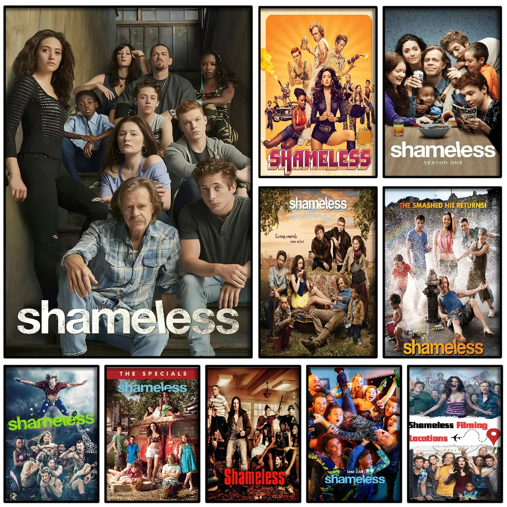 1pc Tv Series Shameless Movie Classic  Poster Paper Print Home Living Room Bedroom Entrance Bar Cafe Art Painting Decoration