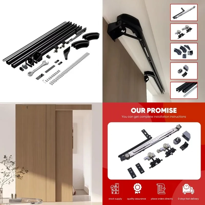 Soft Sliding Door Roller Set Multi Capacity Flush System for Inner Doors