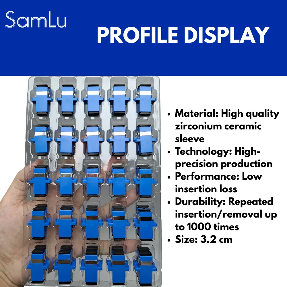 Adaptateur de connecteur de Fiber optique SC UPC, bride SC/UPC SM monomode Simplex SC-SC UPC coupleur conector fibra optica mуфта