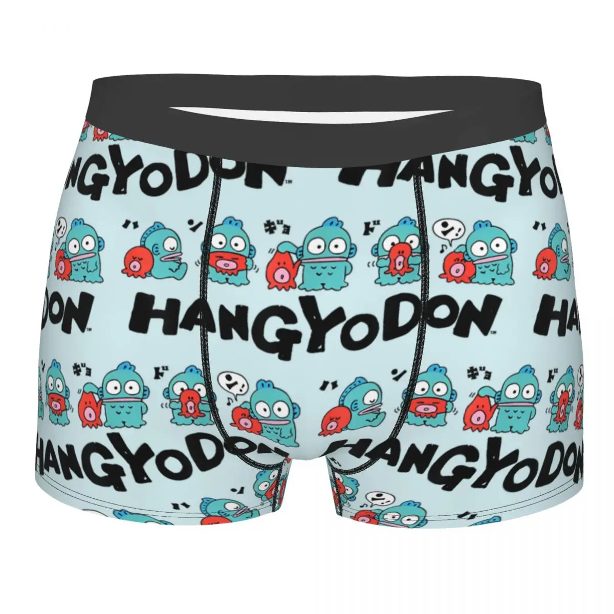 

Men Cartoon Hangyodon And Friends Long Underwear Hot Boxer Shorts Panties Homme Polyester Underpants Plus Size
