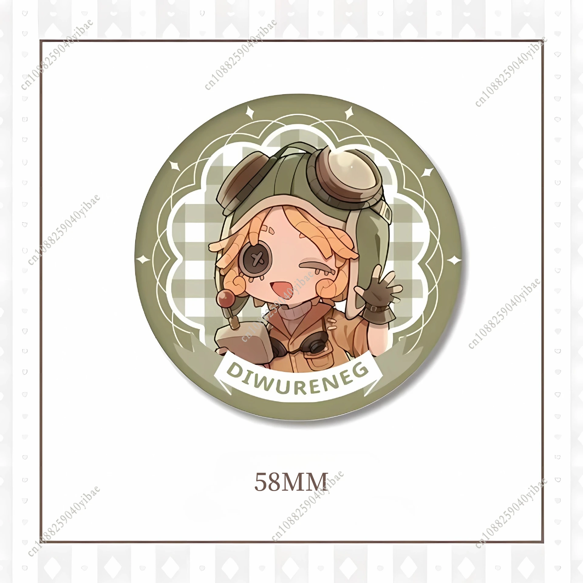58MM Survival Game Identity V Badge Pin Anime Cosplay Brooch Cartoon Backpack Clothing Hat Accessories Gift for Friend Game Fans
