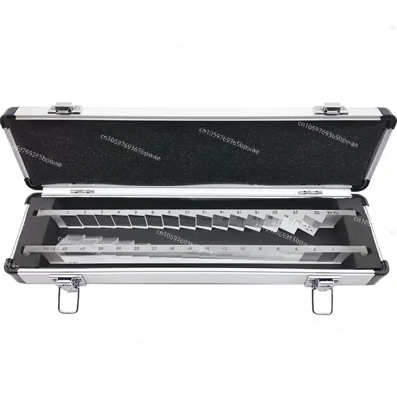 

NEW Optometry Strip Prism Cohesion Strabismus Test Aluminum Box Packaging Optometry Accessories