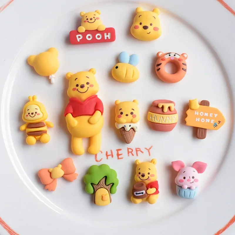 5/2pcs horké hraček disney řada winnie  pooh kreslený pryskyřice flatback mugle DIY řemesel materiálů šperků vytváření okouzluje