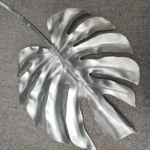 2Pcs Simulation Latex Turtle Leaf Fake Plants Fan Leaf or Wedding Hall Flower Arrangement Background Decoration Home Accessories